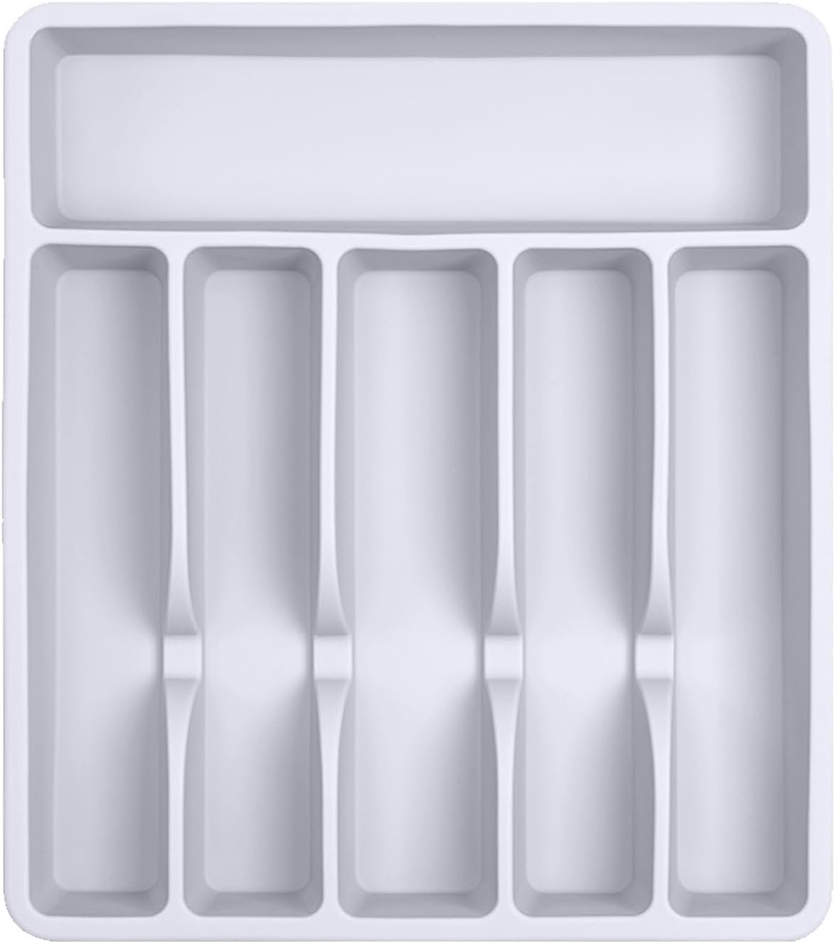 White Silicone Cutlery Tray Non-Slip Base