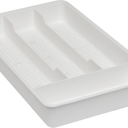 White Small Cutlery Tray for Kitchen Drawer
