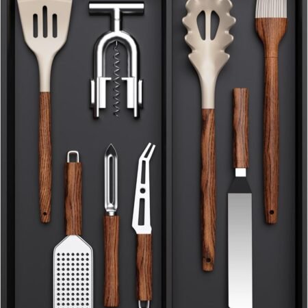 Black Plastic Utensil Tray Expandable for Spatulas