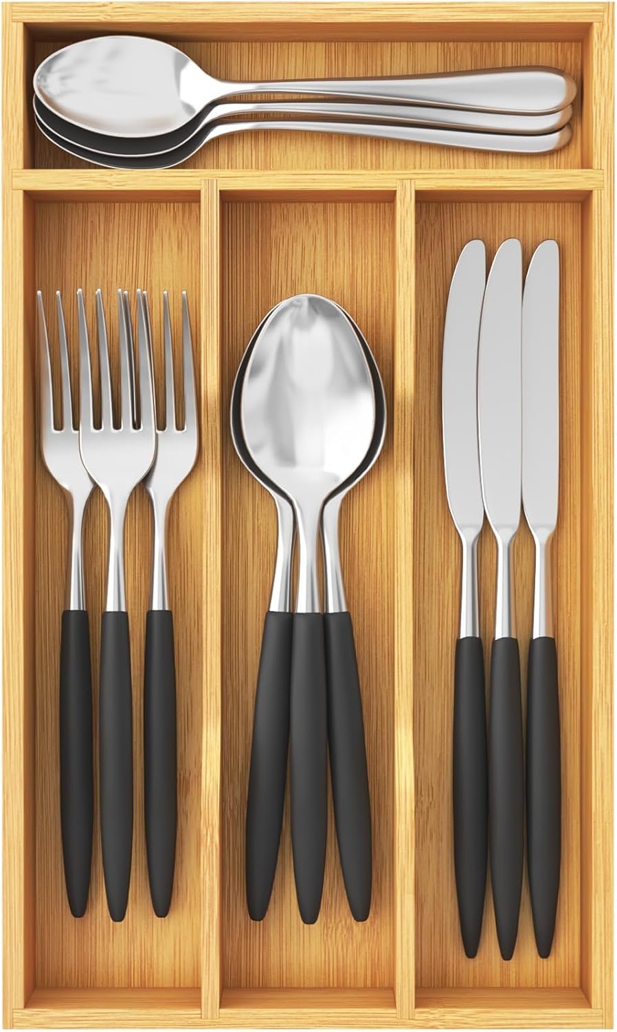 Natural Utensil Tray for Forks Spoons