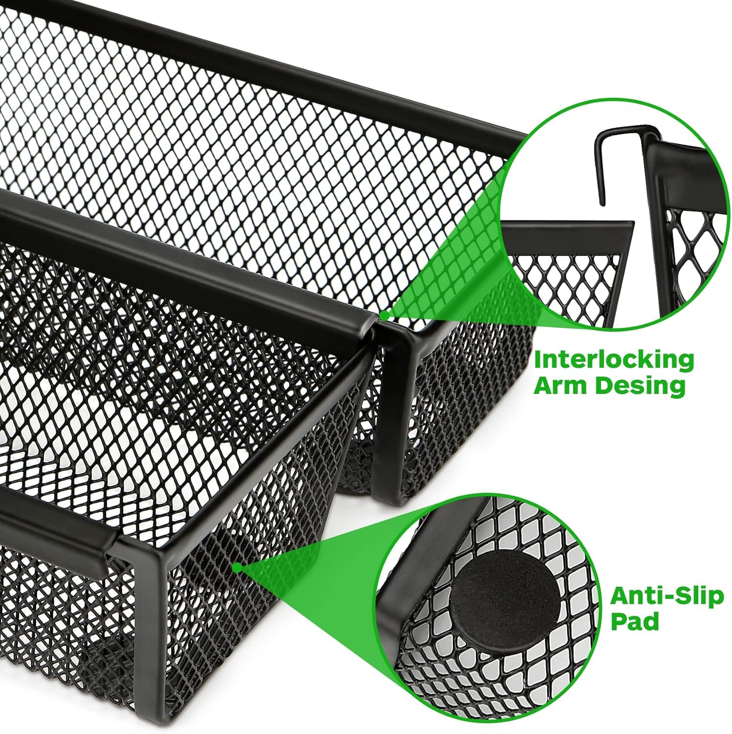 Set of Six Interlocking Utensil Trays - Image 2