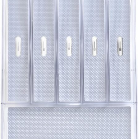 Clear Plastic Cutlery Tray with 6 Compartments
