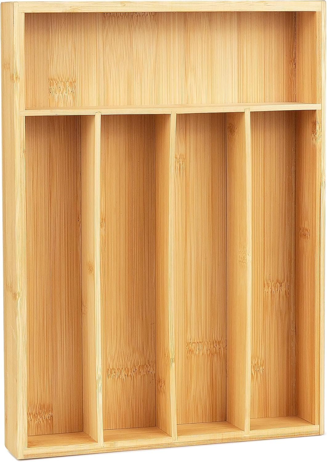Bamboo 5-Slot Cutlery Tray for Small Drawer
